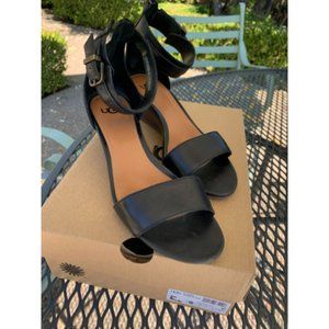 UGG 'Char' Black Ankle Strap Wedge Sandal Size 9